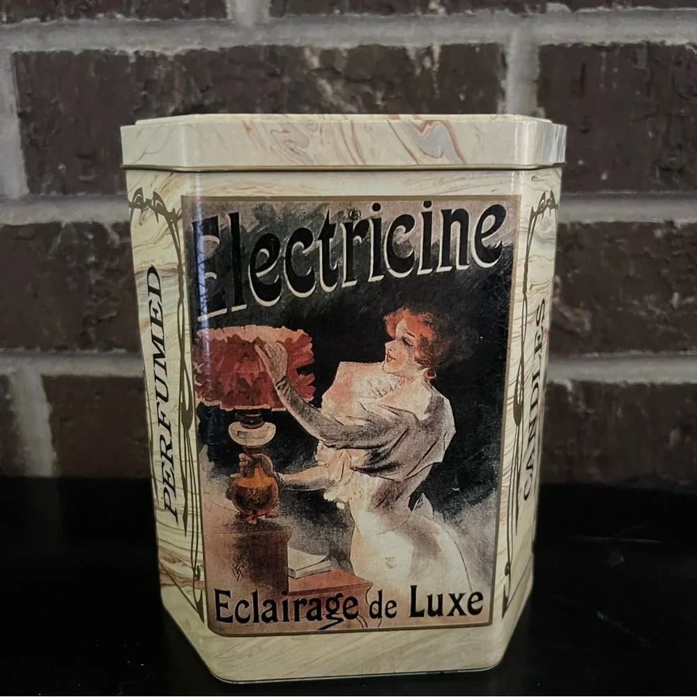 Vintage Print French Inspired Tin